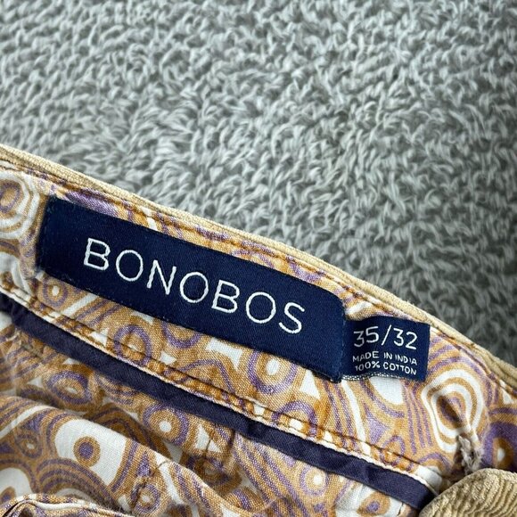 Bonobos Mens Athletic Boot Corduroy Pants 35/32 Beige 100% Cotton 5813 - Picture 5 of 11